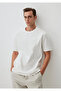 Crew Neck White Basic T-Shirt Loose Fit / Comfortable Cut 0612269-70057