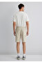 Beige Cargo Shorts 0410107-70039 - 5