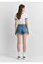 Tyra Street Shaded Indigo Blue Jean Shorts 1410011-84398 - 5