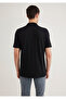 Black (Tencel) ™ ) Liyosel Blended Polo T-Shirt Regular Fit / Normal Cut 0611837-900 - 4