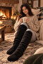 Plush Socks Welsoft over Knee Socks Sleeping Room Socks Foot Warmer Long Gonc Sports Socks - 6