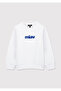 Miav Printed White Sweatshirt 6610031-620 - 4