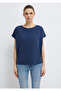 Lux Touch Navy Blue Modal T-Shirt Loose Fit / Loose Comfortable Fit167245-70487 - 3