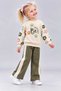 Three-Ply Sharded Combed Cotton Sweatshirt Children's Set