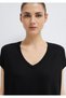 V-Neck Black Basic Viscous T-Shirt Regular Fit / Regular Fit 166449 -900 - 6