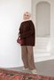Hazel Oversize Knitwear Sweater - Brown
