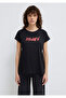 Logo Printed Black T-Shirt Slim Fit / Slim Fit 166422-900 - 3