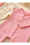 100% Cotton Daisy Patterned 3-Piece Baby Romper Set – Newborn & 0-6 Months, Soft and Breathable Long Sleeve Romper - 3