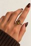 Natural Zultanite Stone Flat Sleeve Drop Bronze Adjustable Women's Vintage Ring Does Not Tarnish - 2