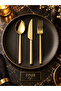 Dmr Life Diamond Titanium Gold 18 Piece Cutlery Set (SWEET GROUP) - 2