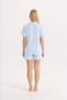 Bamboo Neck Buttoned Maternity Shorts Set 30101-30104 - 4