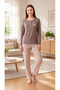 Women's Viscose Pajama Set Winter Long Sleeve Placketed Buttoned Collar Comfortable Stylish Sleepwear m L XL XXL 89-159