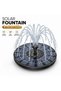 Solar Water Fountain Pump AS01A, 1W Mono Solar Panel, 6 Interchangeable Nozzles, Water Spray Pump with Pipe & Fixing Rods, Outdoor Bird Bath Garden Pond Fountain - 2
