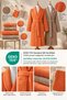 Eldy 8 Piece Striped Bathrobe Family Set 100% Cotton Certified Bathrobe Set Dowry Set -Orange Beige - 6