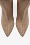 Mink Suede Thick Heeled Wooden Sole Stretch Comfortable Heeled Boots Foot Wrapping Work School Office Campus Style Stylish Boots - 5