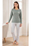 Women's Viscose Pajama Set Winter Long Sleeve Placketed Buttoned Collar Comfortable Stylish Sleepwear m L XL XXL 89-159