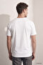 Ds Damat Slim Fit White Crew Neck 100% Cotton Breathable T-Shirt - 3