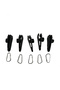 10Pcs 10Pcs Outdoor Windproof Clips with Carabiners, Tent Clips, Outdoor Canopy Clips, Fixed Plastic - 8