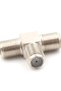 TV Aerial Freeview Virgin Media Silver Thread F Socket T Splitter Adaptor Cable Diamater 9mm Wholesa - 7