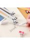 black 4pcs Cartoon Cute Cat Pen Korean Student Stationery Advertising Creative Bent School Office Wr - 4