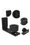 ONE ITEM Black Adjustable Floor Guide for Sliding Barn Door with Screws Wall Guide for Smooth Door S - 2