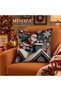 Digital Printed Christmas Patterned Decorative Throw Pillow Cover Set of 2 - 4