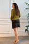 Polo Collar Pearl Button Detailed Knitwear - 8