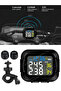 black Motorcycle TPMS Tire Pressure Monitoring System Temperature Alarm With 2 External Sensors Moto - 7