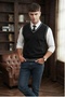 Shaun 100% Cotton V Neck Men's Knitwear Sweater - 3
