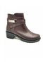 2508 Fashionable 100% Leather Classic Heels New Season Stylish Design Buckled Women's Boots - 7