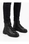 Men's Black Genuine Leather Comfortable Fit Orthopedic Sole Daily Boots
