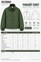 Contrast Buttoned Parachute Jacket 7153 - 7