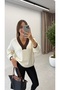 V neck knit sweater - 3