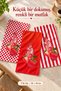 Fruit Patterned 3-Piece Kitchen Towel Set 30X50 cm Strawberry Patterned Red - 2