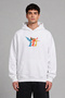 Angels Design Pre-Printed Oversize White Hooded Sweatshirt