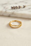 Gold Color Chain and Zircon Stone Model Women's Ring - - 2