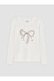 White Crew Neck Girls' 2-Piece T-Shirt - 5