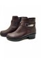 2508 Fashionable 100% Leather Classic Heels New Season Stylish Design Buckled Women's Boots - 4
