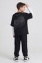 Boys' 9-14 Years Old Three-Piece Tracksuit Set Black - 3
