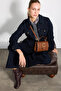 Belted Canvas Shirt Jacket - Navy Blue - 8