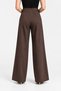 Women's High Waist Pleated Wide Leg Classic Fabric Palazzo Trousers - 6