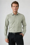 Long Sleeve Slim Fit Embroidered Striped Cotton Sports Shirt