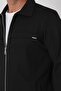 Comfort Fit Side Pocket Zippered Black Coat Mt 185 - 6