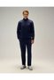 Zippered Navy Blue Men's Sweatshirt 6Wm1010 - 5