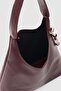 Rffia Charmlı Casual Shoulder Bag Claret Red - 7