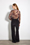 Wide Leg Corduroy Trousers - Anthracite - 6