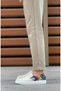 Ba0339 Laceless Linen Cream Colored Patterned White Sole Casual Men's Shoes - 4