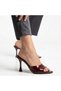 Wiel Burgundy Patent Leather Heeled Slippers - 4