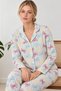 Night Multicolor Women's Ribbon Patterned Multi-Color Pajama Set 4798 - 5