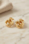 316L Steel Gold Color Hoop Model Earrings - 2
